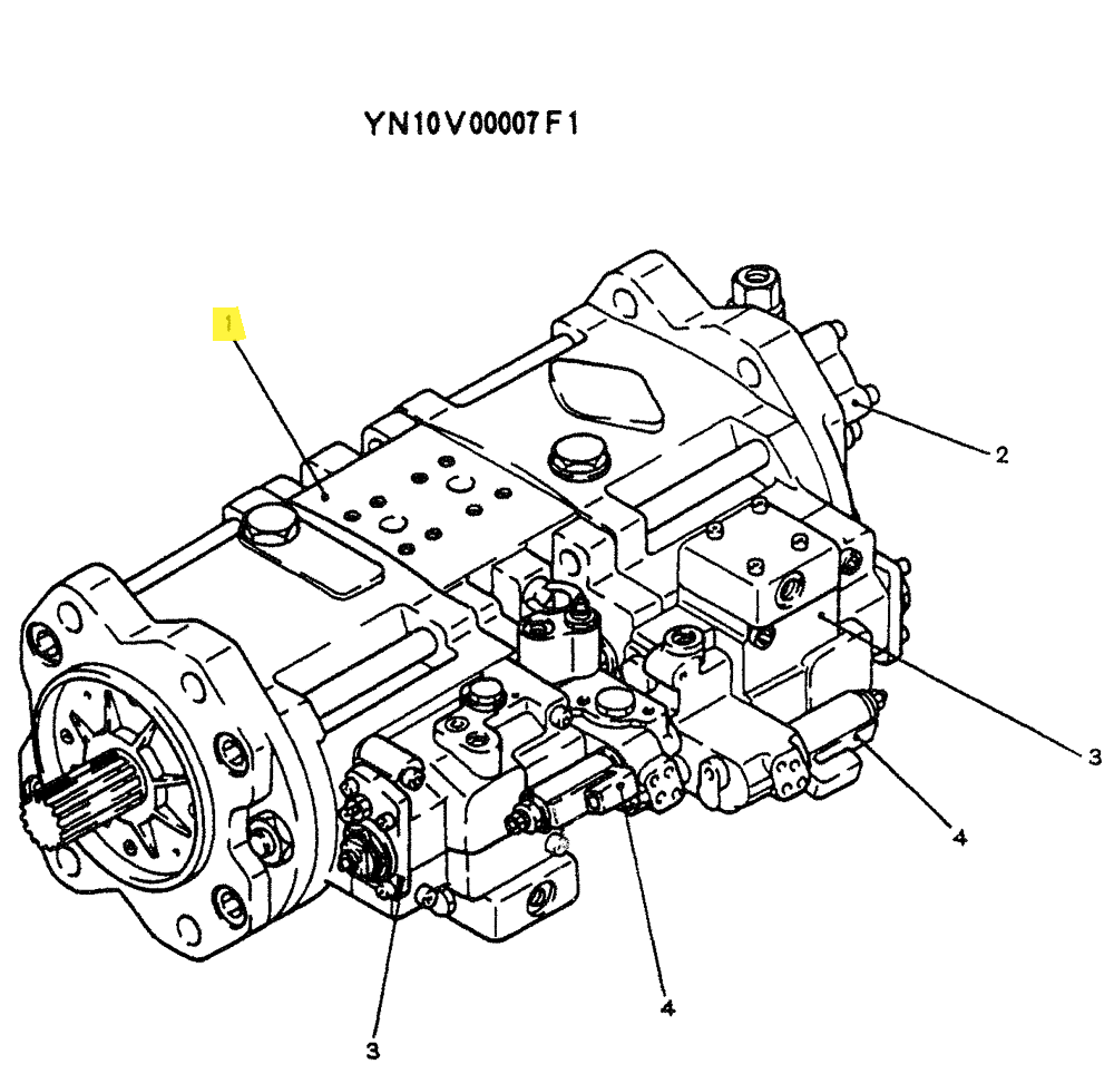 Насос гидравлики в сборе YN10V00013F1