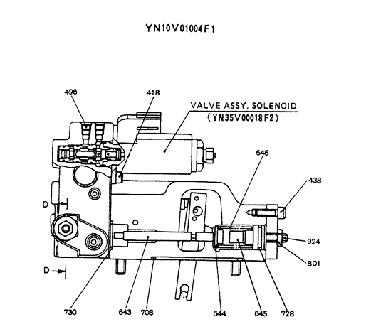 Регулятор насоса гидравлики YN10V01004F1