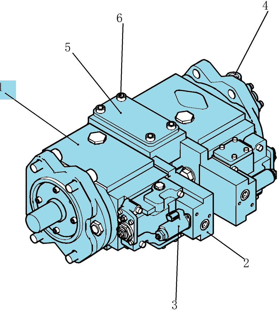 Насос гидравлики в сборе YN10V00036F1 H