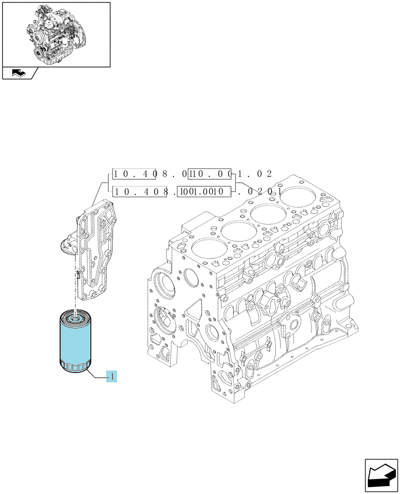 Фильтр масла C-5713 А (87803261)