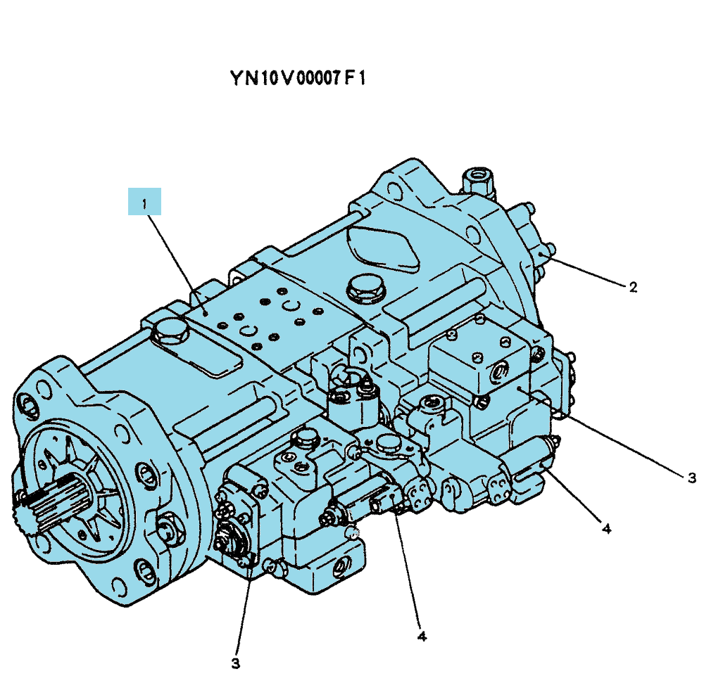 Насос гидравлики в сборе YN10V00007F1