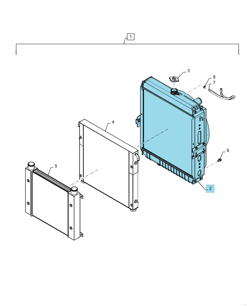 Радиатор охлаждения (водяной) 47967759