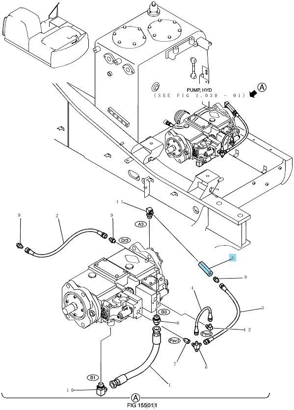 Фильтр гидравлики линейный YN50V00020F1 К