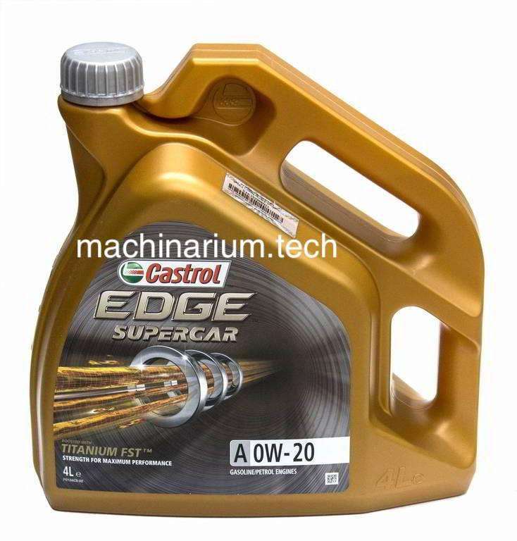 Моторное масло CASTROL EDGE Supercar A 0W20, 4л