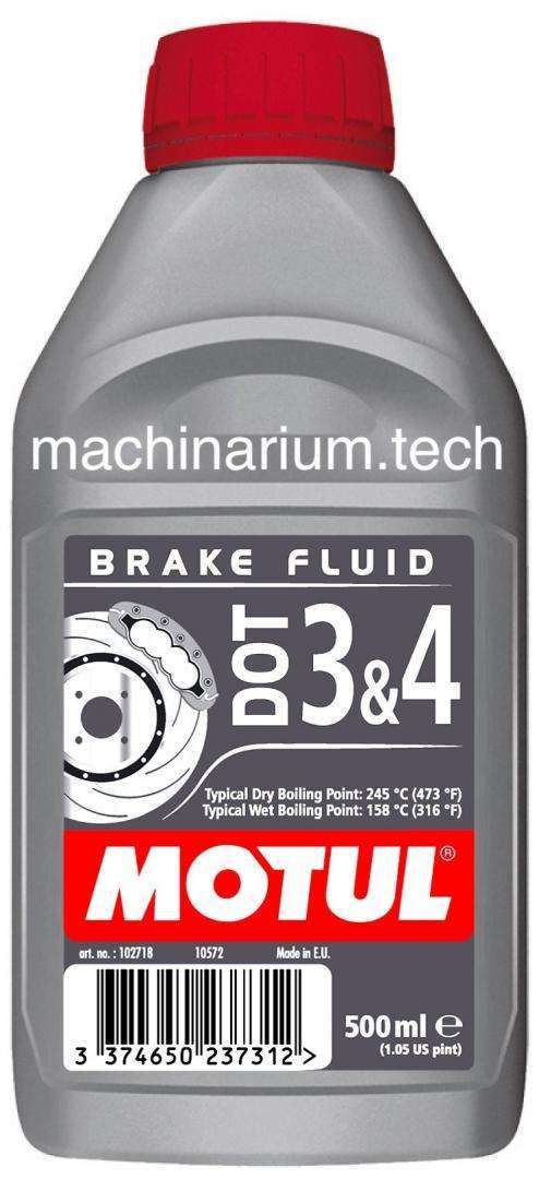 Тормозная жидкость MOTUL Brake Fluid Dot3&4, 500гр