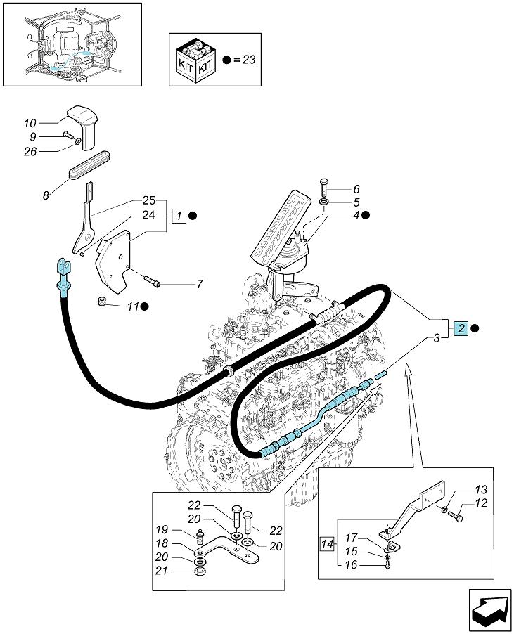 Тросик газа 84221399 О
