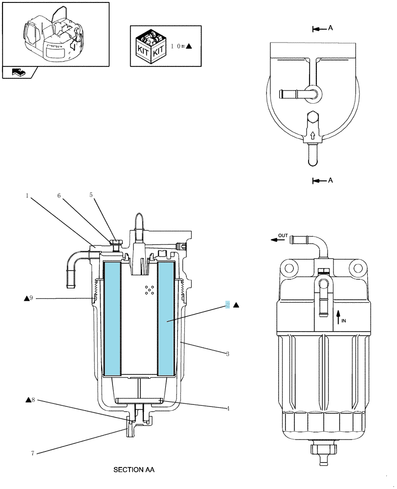 Фильтр топлива F-8101E А